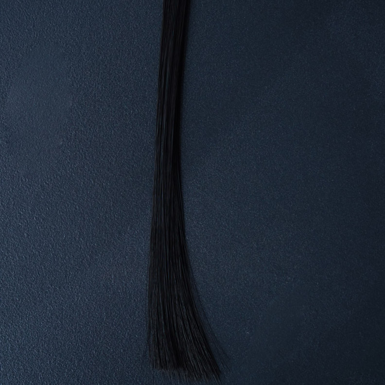 black synthetic implanted hair upgrade